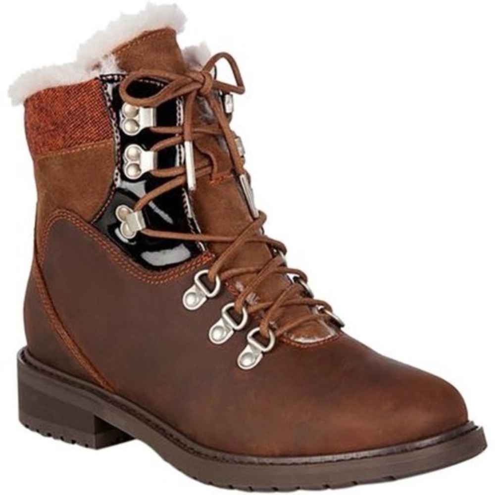 EMU Women's Primrose Sands Waterproof Leather Boot Fleece Lined - Size 10